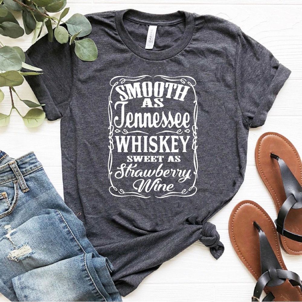 Oversize Gray Graphic Tee with White Print